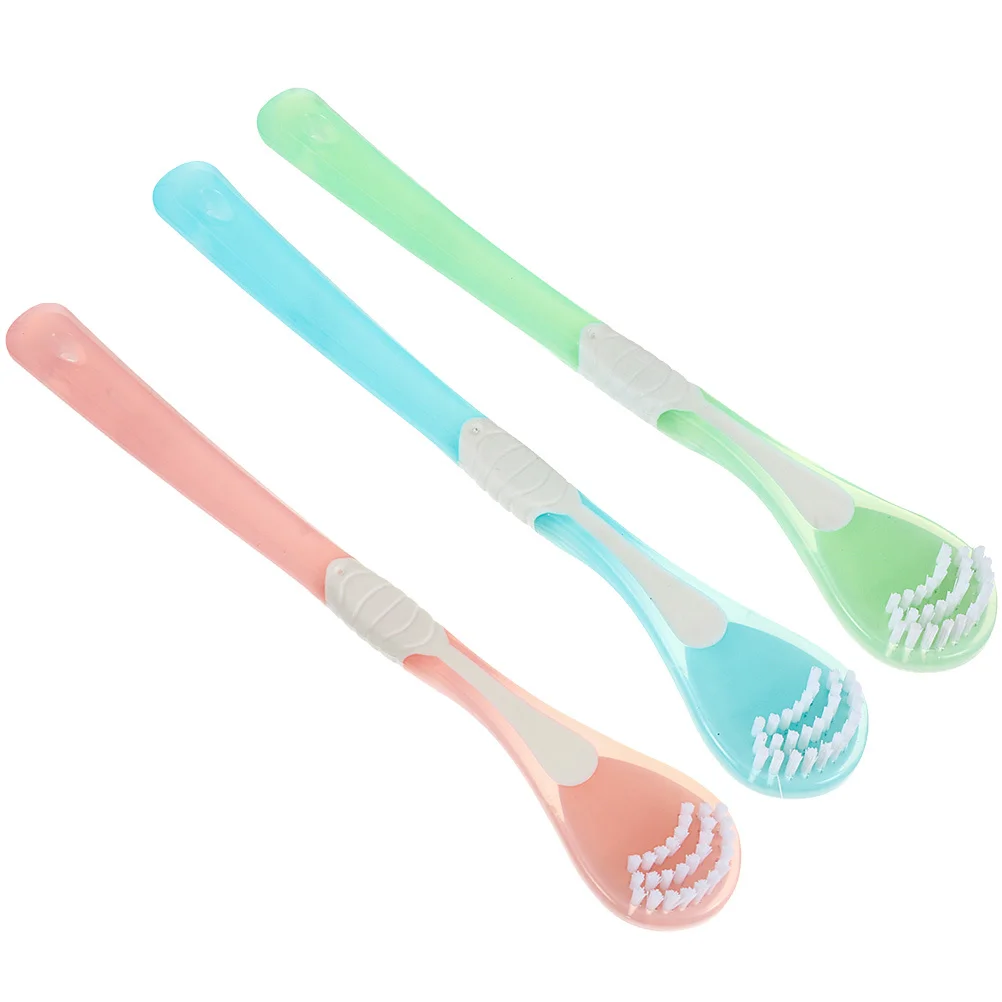 

3Pcs Tongue Scraper Brush Set Professional Tongue Coating Cleaner Smooth Safe Oral Hygiene Tool for Effective Daily Use