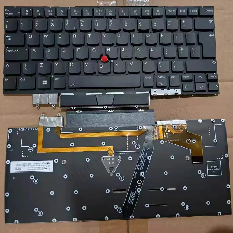 S+   US UK for Lenovo ThinkPad X1 Carbon 11th gen11 G11X1 Carbon 10th Gen10 G10 TP00129B 2022 2023 Laptop Keyboard