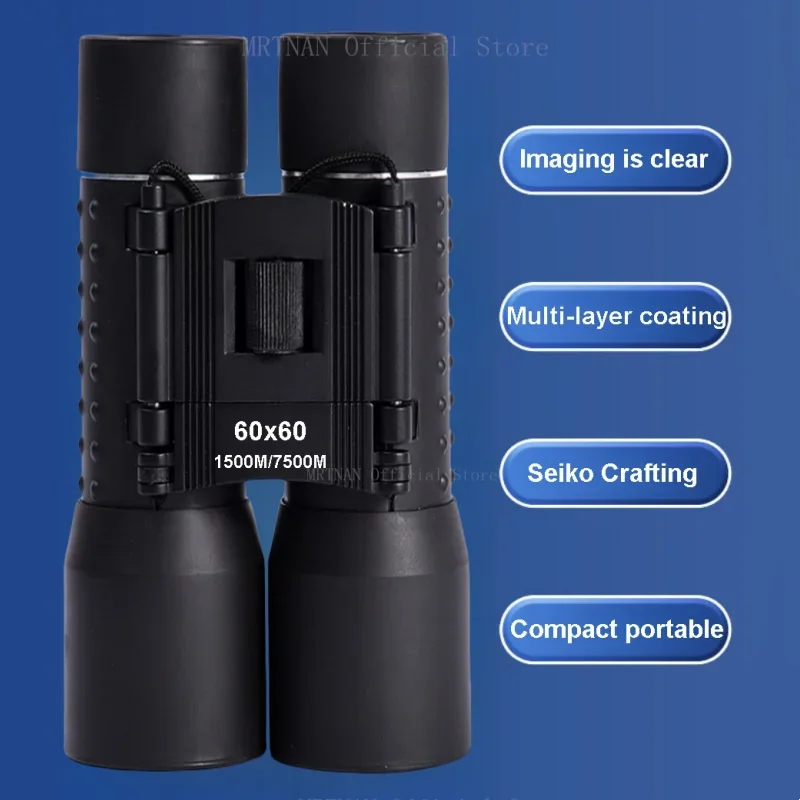 

Binoculars 60X60 Long Range 7500m HD High Power Telescope Optical Glass Lens Low Light Night Vision For Hunting Sports