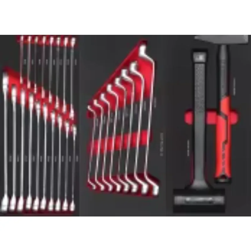 174 Pcs Heavy- Rolling Tool Set 7-Drawer Stainless Steel Chest Cabinet Cart Trolley RED Box OEM Warranty Workshops