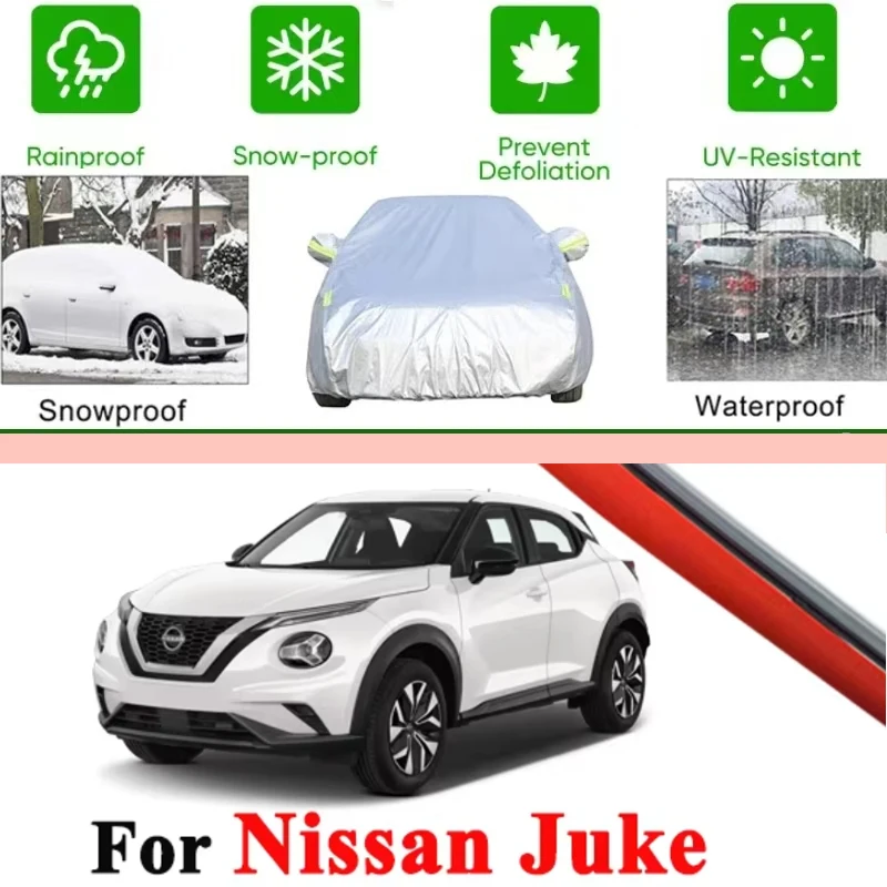

For Nissan Juke 2010-2025 2018 2019 2020 Full Car Covers Outdoor Sun Anti UV Rain Snow Dust Protection Oxford Cloth Accessories