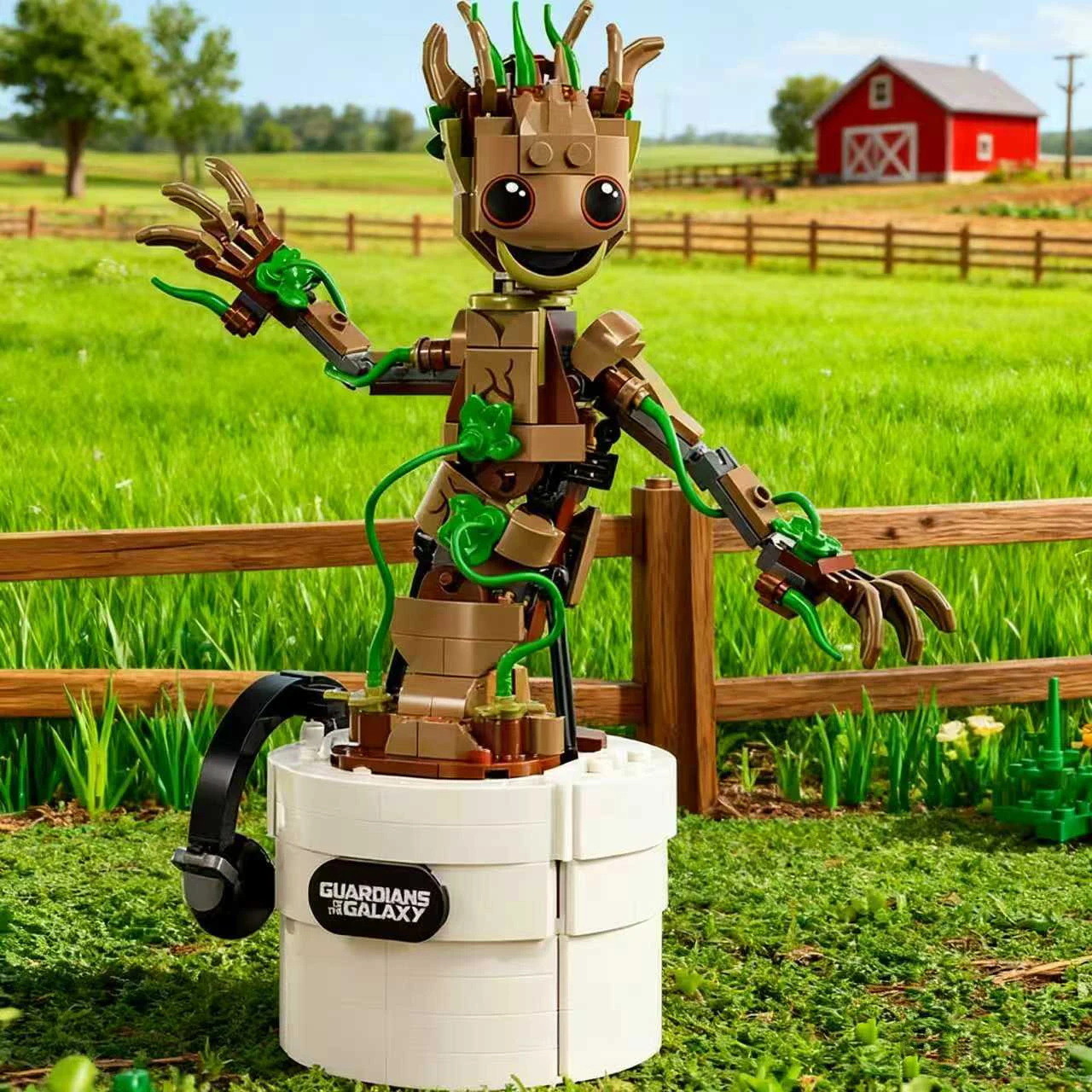 

Фильм Стражи Галактика Танцующий Грут Строительные блоки СУПЕРГЕРОИ Мстители Модель Фигурки Сборка Кирпичи Игрушки Подарок Для Детей Взрослых