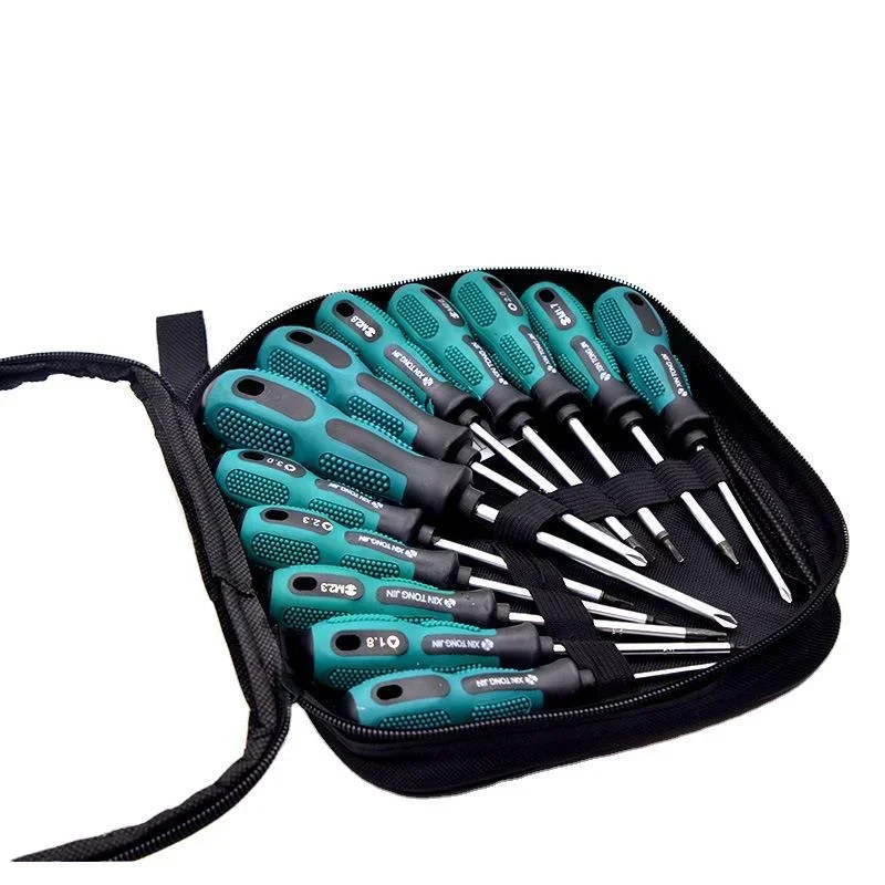 

Многофункциональные инструменты, набор для домашнего ремонта, крестообразная магнитная отвертка с ручкой, 12 шт., набор изолированных отверток