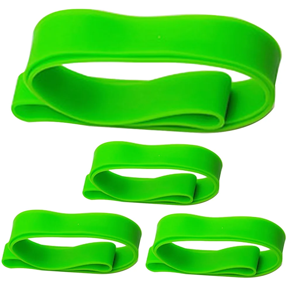 

4Pcs Bright Color Silicone Towel Bands for Beach Chairs Stretchable Fixing Straps Towel Bands Cruise Accessories Must Haves