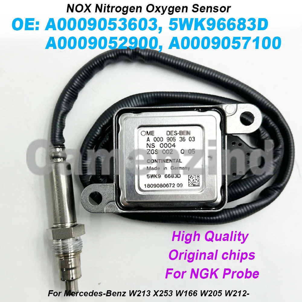 

A0009053603 5WK96683D NOX Nitrogen Oxygen Sensor A0009057100 A0009052900 For Mercedes-Benz W205 W166 GLE350 GLE400 ML350 CLA350