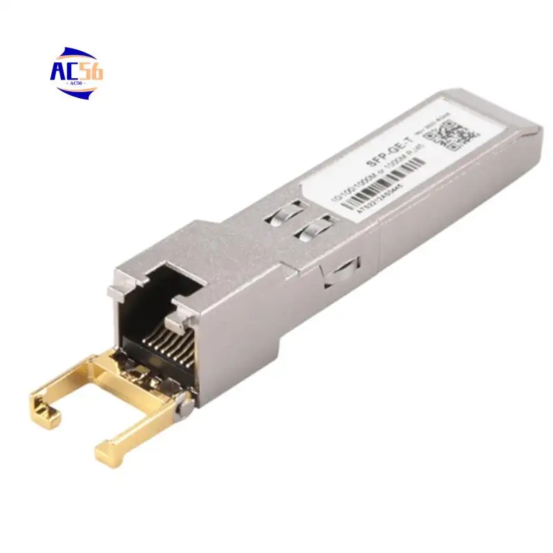 

AC56-1Pcs SFP Module RJ45 Switch Gbic 10/100/1000 Connector SFP Copper RJ45 SFP Module Gigabit Ethernet Port
