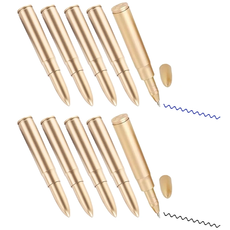 U75B 5Pcs Ergonomic Grip Ballpoint Pen Set Smooth Writing 0.5MM Fine Tip School Offices Supplies For Kids And Adults Writing