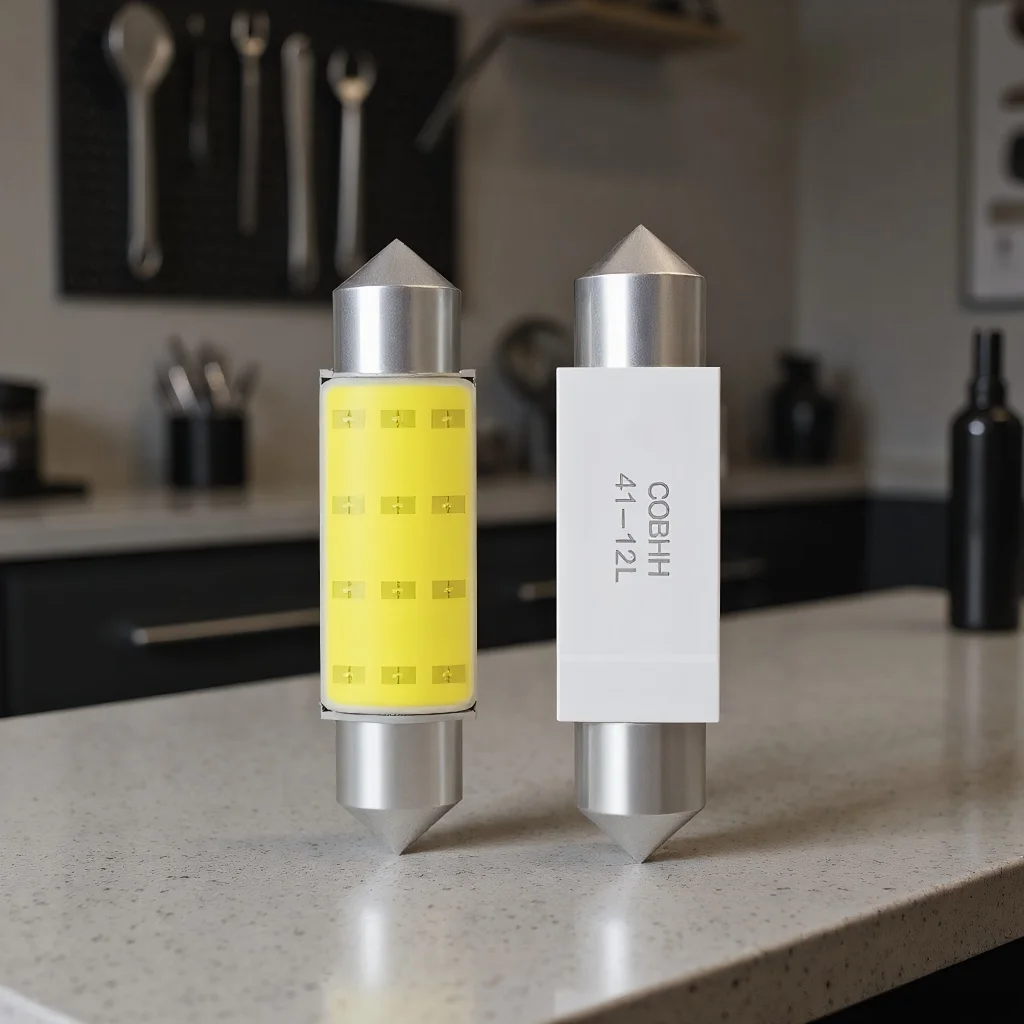 

Светодиодная лампа C5W 41 мм 12 В COB 2000K белая для лампочки салона автомобиля