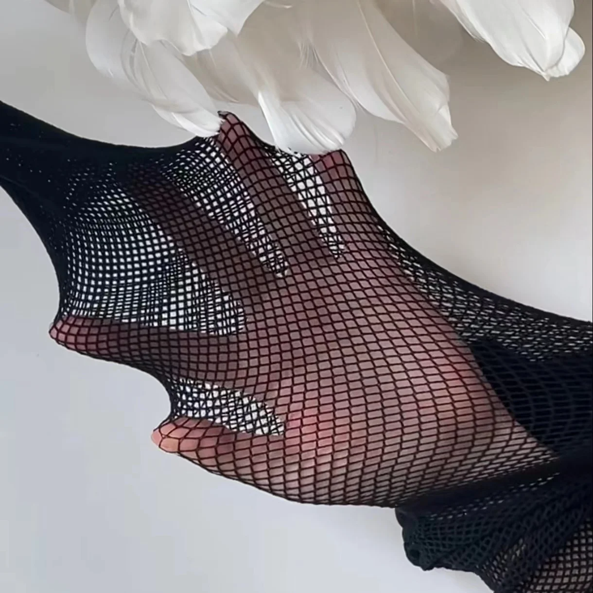 1 peça feminina apertada sexy meia-calça arrastão anti-gancho meias de seda