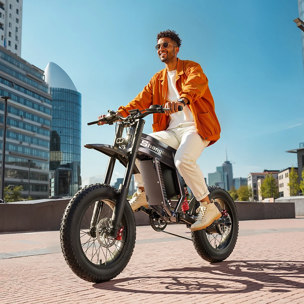 60V 1500W 35Ah Aluminum Alloy Sport Electric Mountain Bike Brushless Rear Hub Motor Lithium Battery Fat Tire Off-Road Dual