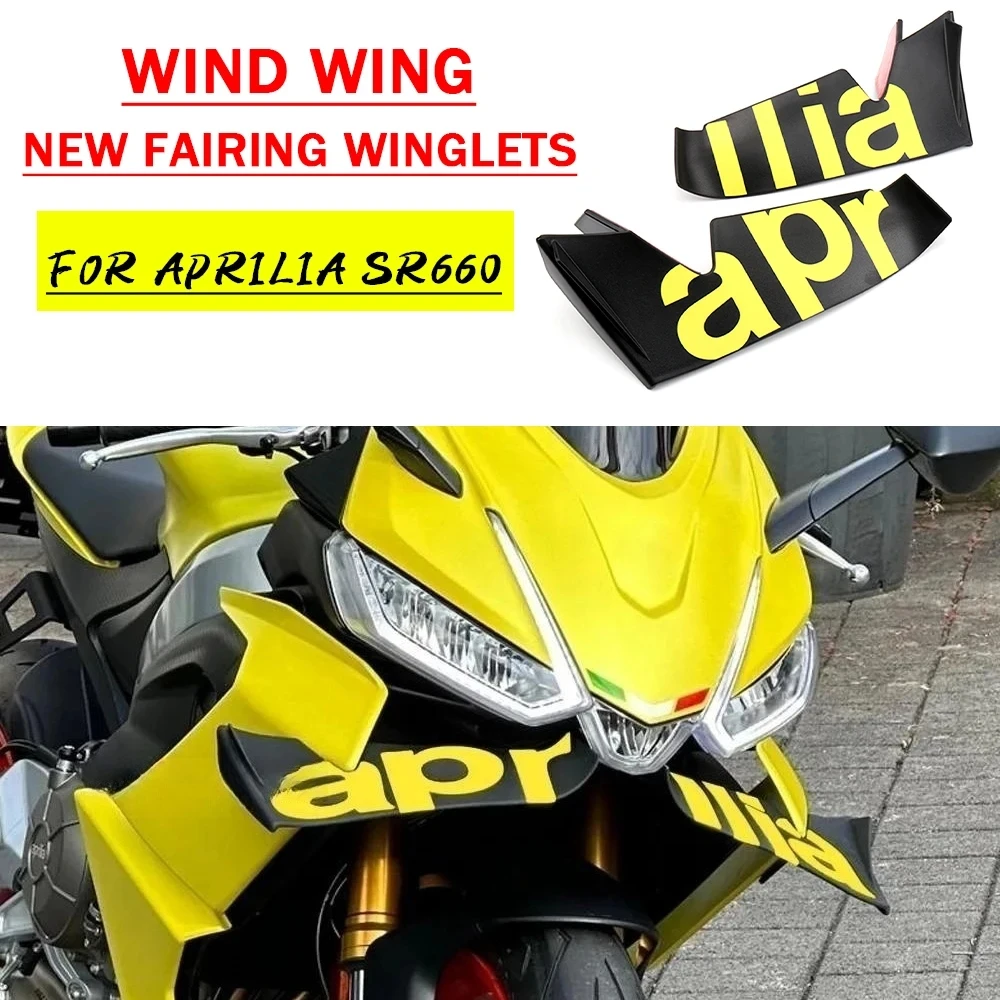 

New Naked Front Spoiler Winglet Aerodynamic Wing Kit Spoiler Motorcycle Accessories For Aprilia RS660 RS 660 rs660 rs 660