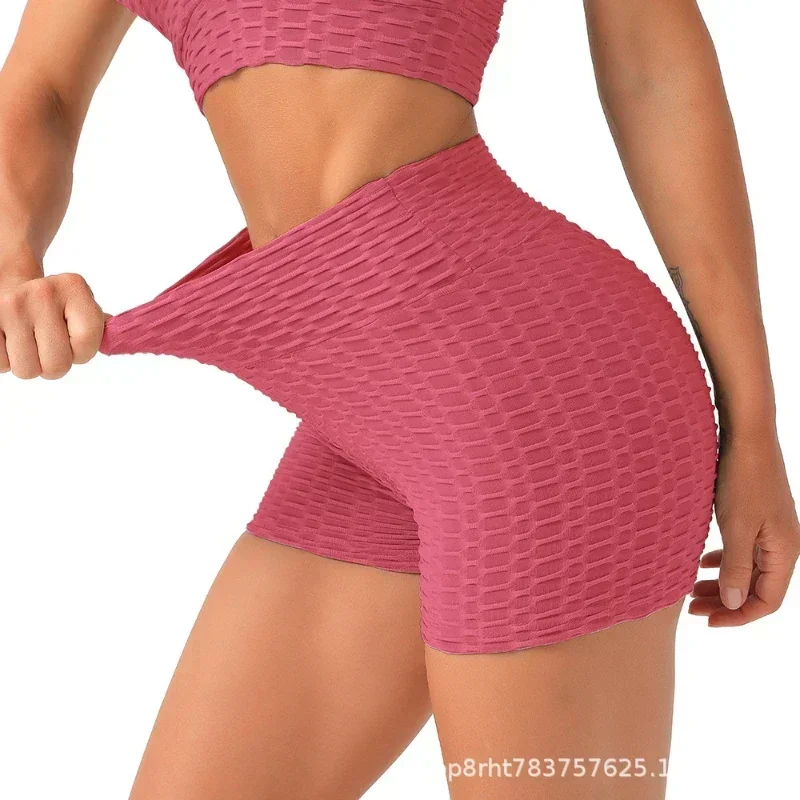 Women Sport Shorts Yoga Clothing Gym High Waist Push Up Running Yoga Pants Quick Dry Fitness Seamless Hip Lift Tight Sportswear
