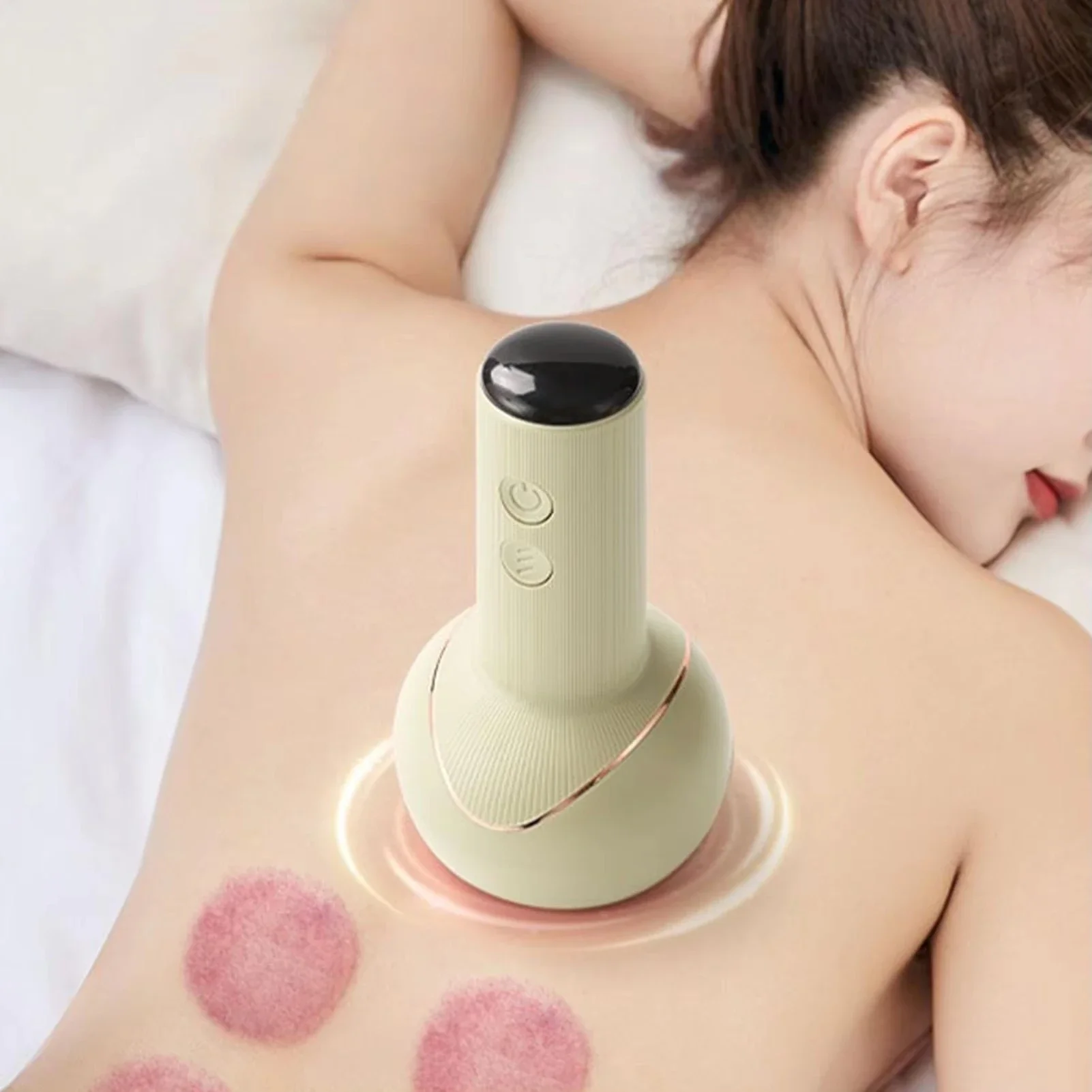 

Electric cupper tool Heating Massaging Cupping Machine Heating Scraping Slimming Therapy Device Handheld Massage Tool
