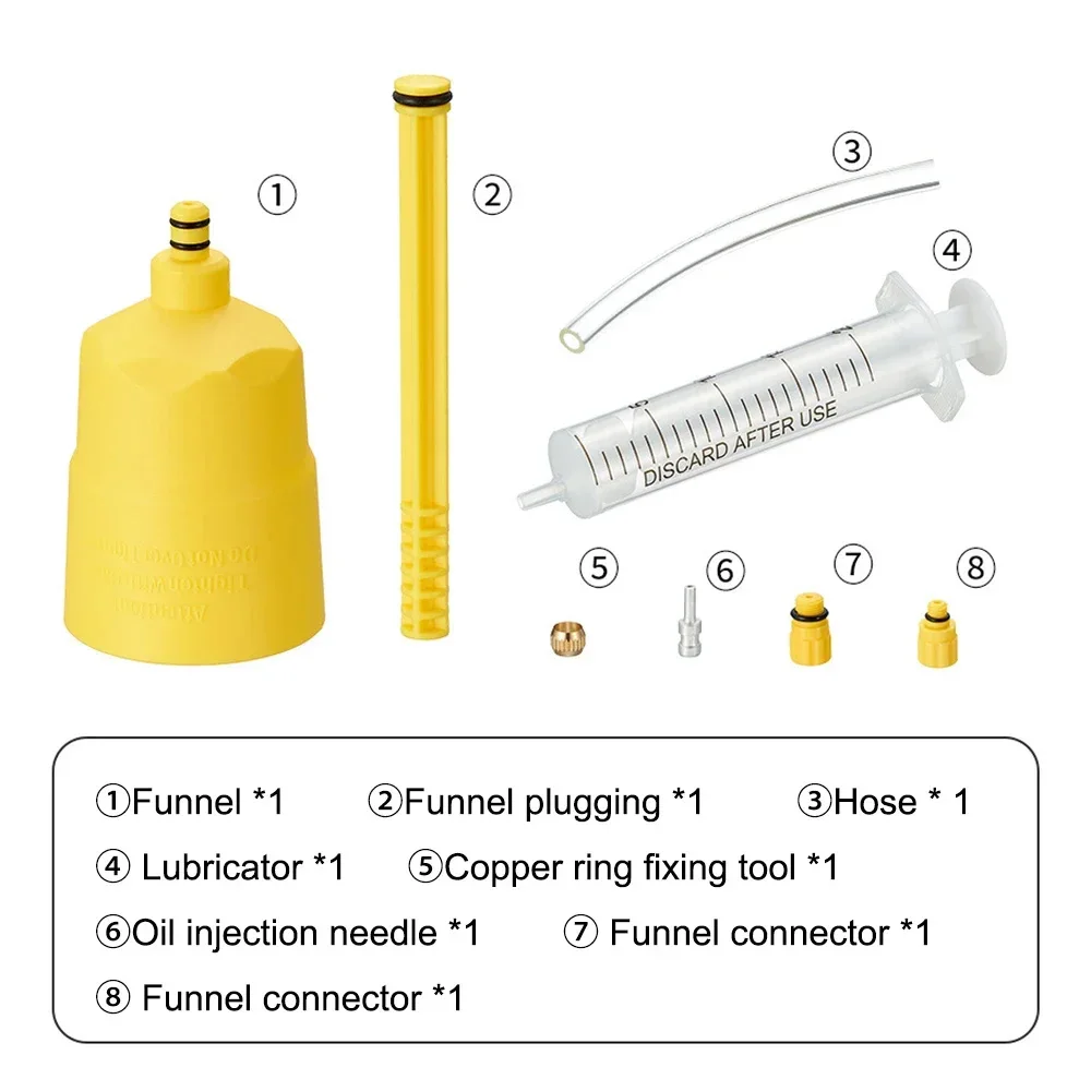 Bicycle Brake Oil Bleed Kit Funnel Oil Stopper Cycling Tools for SHIMANO Disc Brake Hydraulic Brake Mountain Bike Repair Tools