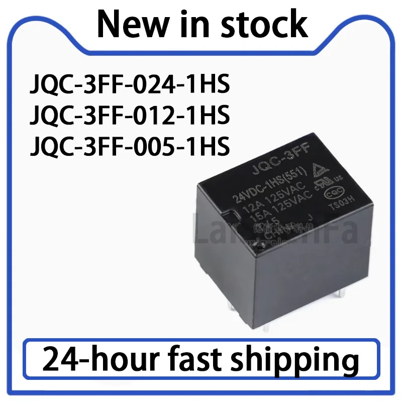 10PCS Relay HF3FF-JQC-3FF -005 012 024-1HS 1 Set Normally Open 10A 4-pin Stock