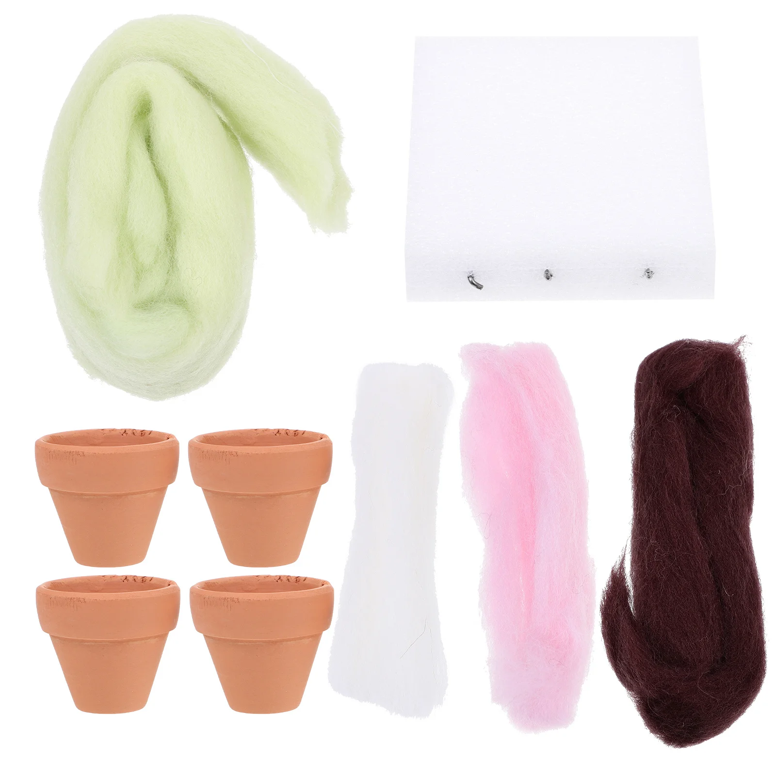 

1 комплект, набор для валяния сочных бонсай, сделай сам, настольный декор, материал, посылка, принадлежности для рукоделия, набор для валяния для начинающих