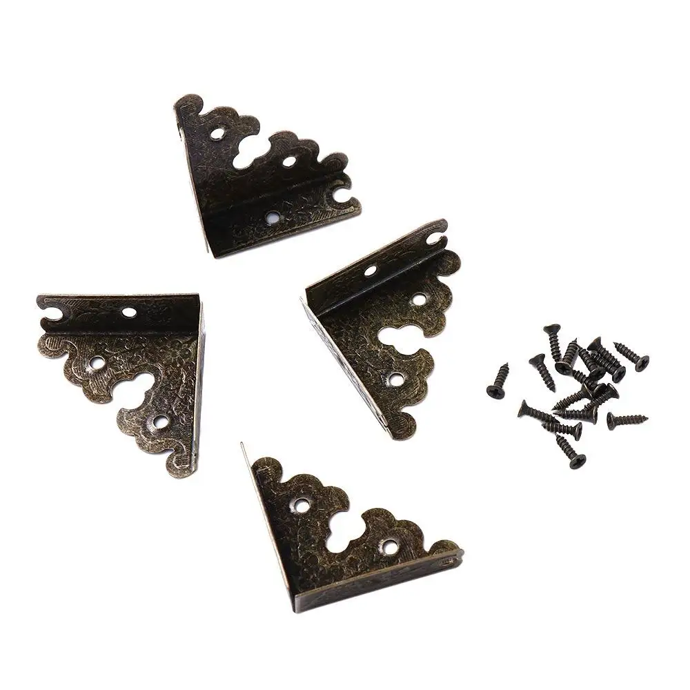 

34mm with Nails Guard NlN Case Table Protection Decorative Protectors Corner Protectors Furniture Hardware Corner Brackets