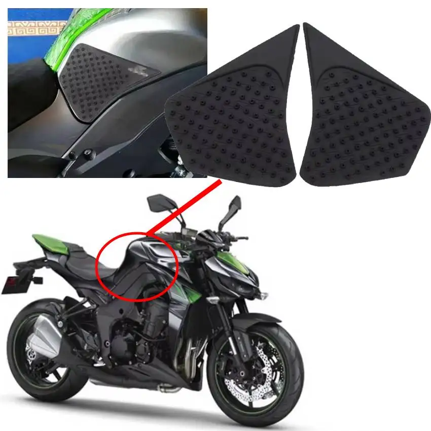 Motorcycle Fuel Tank Pads For Kawasaki Z1000 ZR1000 Z1000SX 2014-2016 Non-slip Sticker Side Pad Waterproof Rubber Sticker