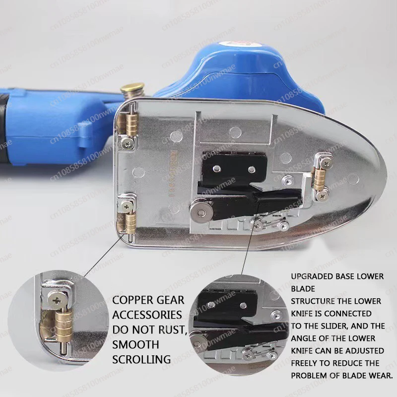 Akumulatorowe elektryczne nożyce okrągłe do cięcia tkanin, materiałów skórzanych i grubych materiałów, maszyna do cięcia z baterią litową.