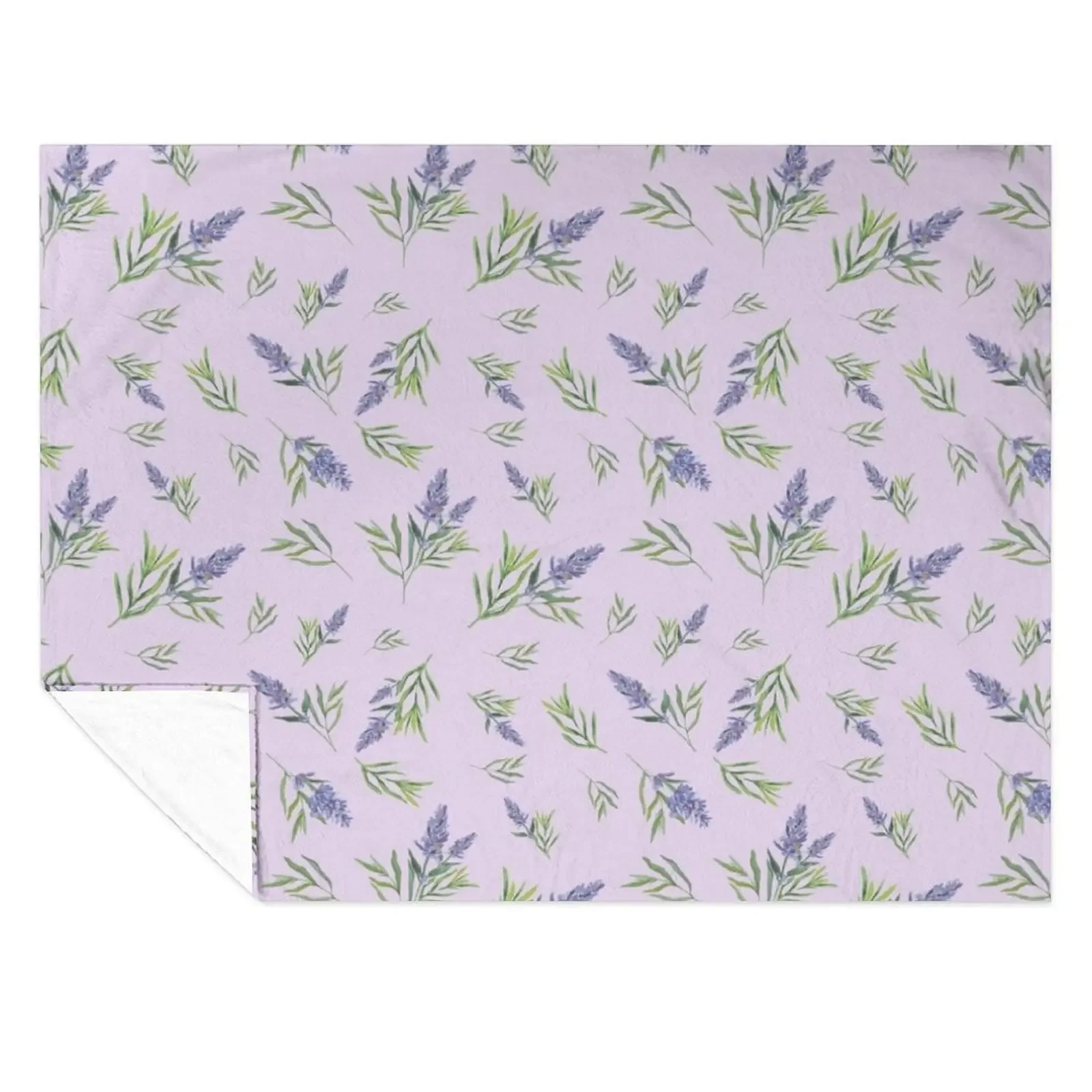 

under the lavenders pattern Throw Blanket Kid'S Hairy Moving Stuffeds Blankets