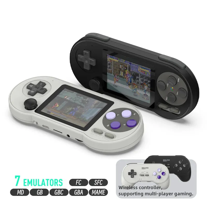 

SF2000 handheld game console 3inch IPS screen handheld game console mini portable game console built in 6000+ games game console