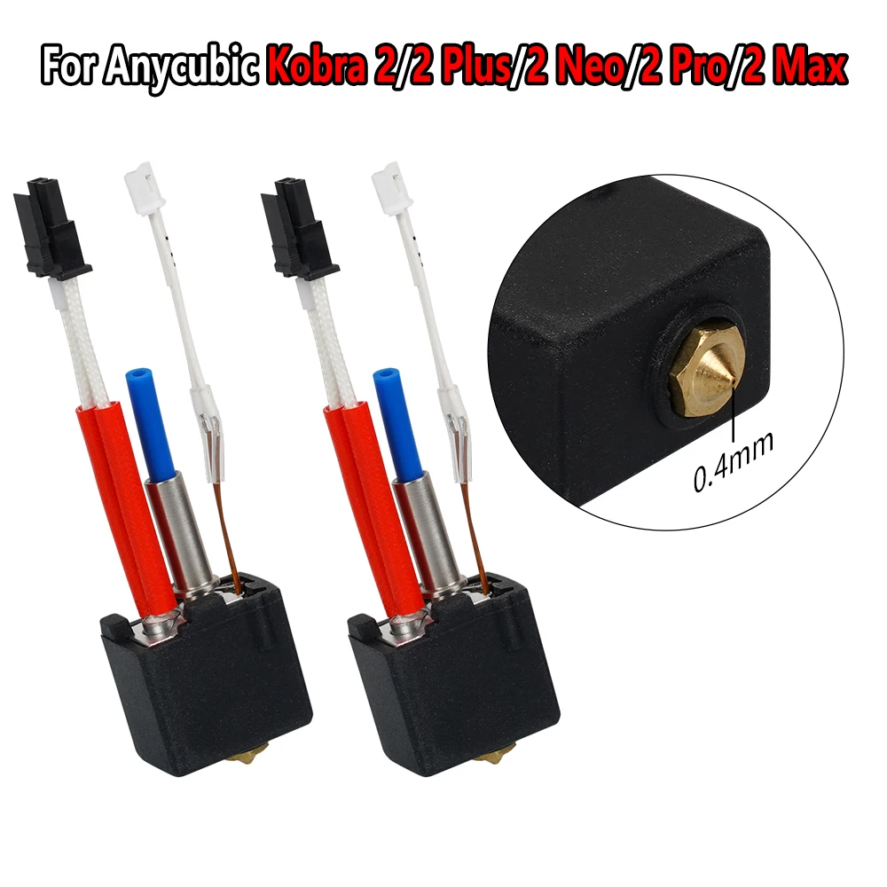 

Для Anycubic Kobra 2, латунное сопло Hotend 0,2/0,4/0,6/0,8/1,0 мм для Anycubic 2 Neo/Plus Hotend Kit для Anycubic Kobra 2 Max/Pro