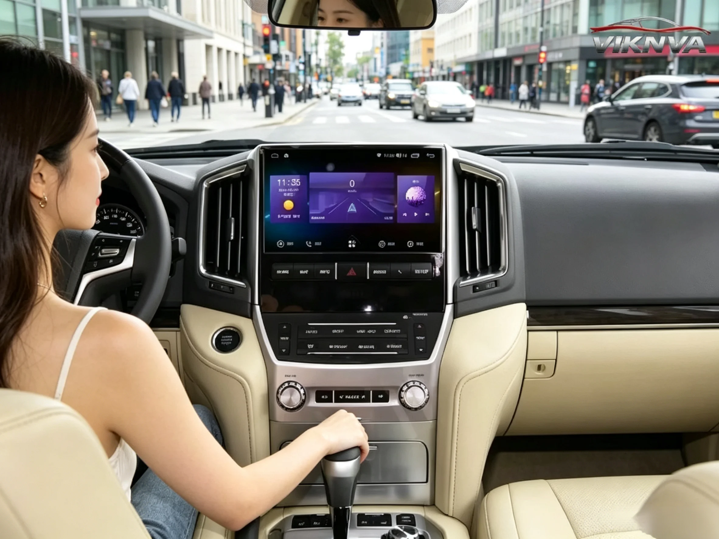 12.1INCH  Car Multimedia Video Player Touch Screen Android Car GPS Navigation For TOYOTA LAND CRUISER LC200 2016 2017