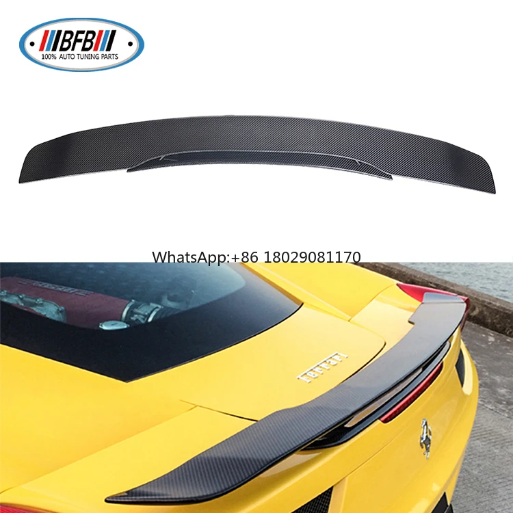 

For Ferrari 458 Double Style Carbon Fiber Tail Wing Rear Spoiler Trunk Wings