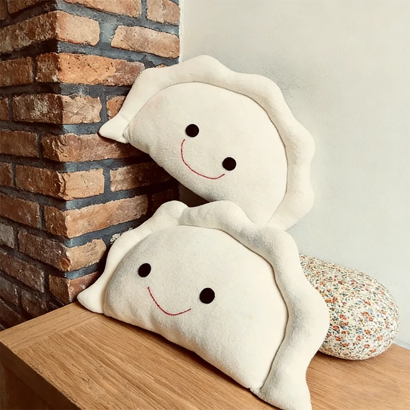 

Новые плюшевые игрушки-пирожки: милая плюшевая кукла-пирожок, улыбающаяся подушка-пельмень, мультяшная мягкая хлопковая игрушка, коллекционный подарок