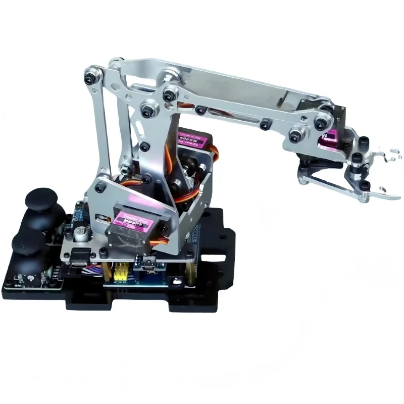 แขนกล MG90S 4 DOF แบบถอดประกอบได้ ควบคุมด้วยจอยสติ๊ก สำหรับหุ่นยนต์ Arduino ชุดเรียนรู้ DIY ของเล่นหุ่นยนต์