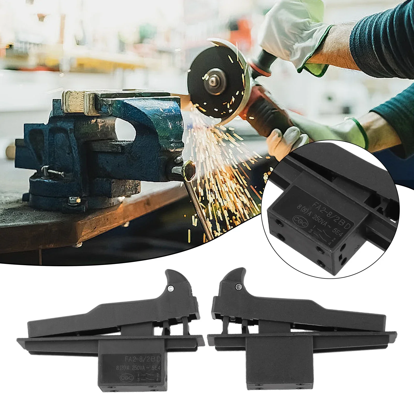 

Переключатель для угловой шлифмашины, 2 шт., запчасти для электроинструмента, аксессуары для электроинструментов