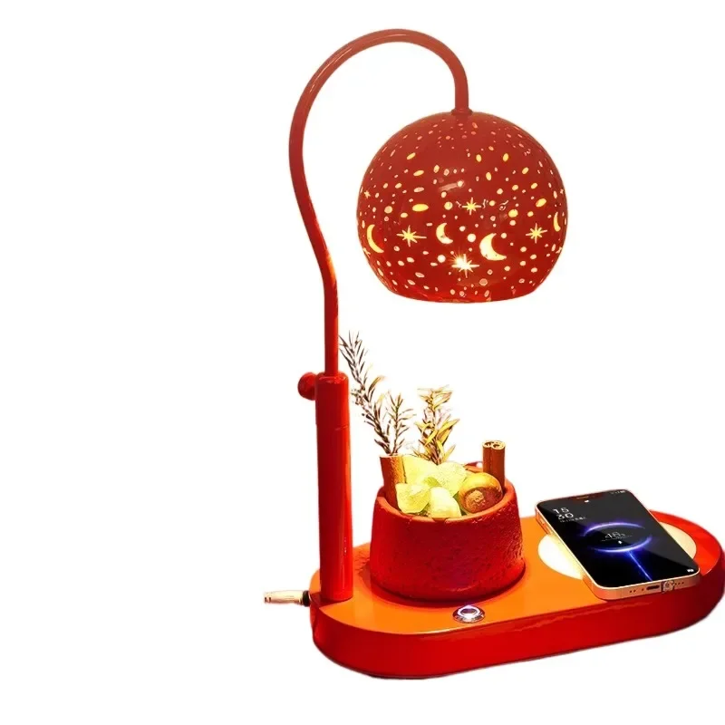 High-end practical bedside lamp ornament wireless charging bluetooth audio