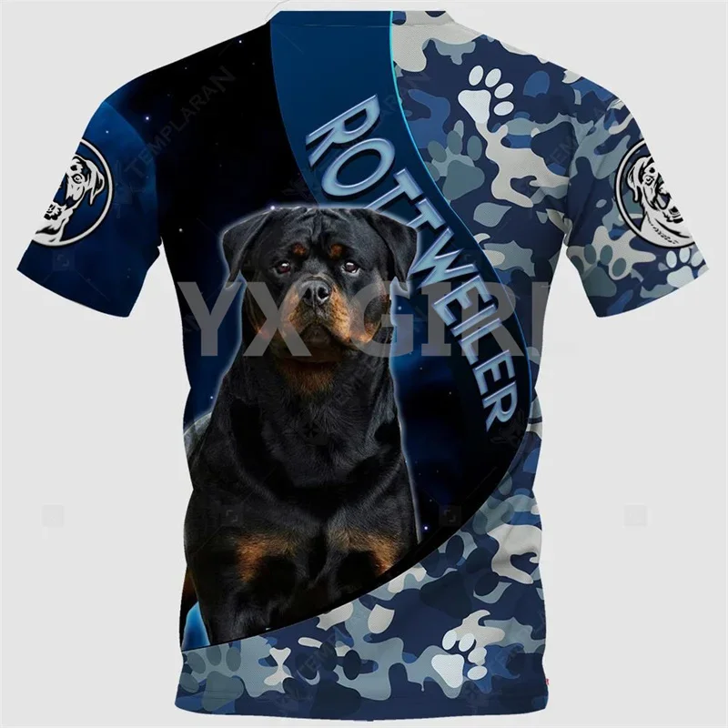 Rottweiler/Cane Corso/Malinois 3D All Over Printed T Shirts Funny Dog Tee Tops shirts Unisex Summer T-Shirts