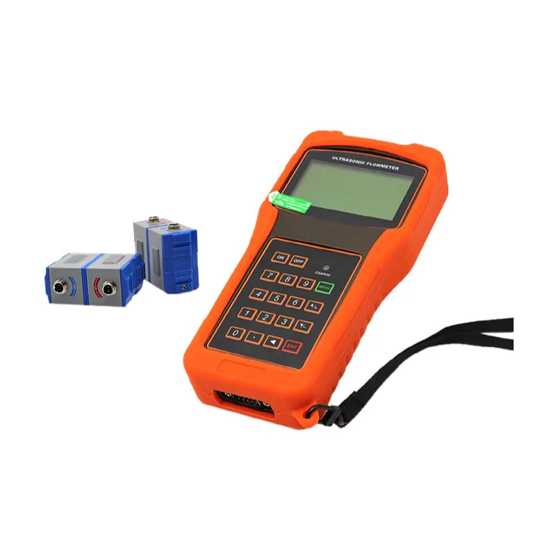 DN15-DN6000 clamp on portable liquid portable handheld water flowmeter doppler ultrasonic flow meter