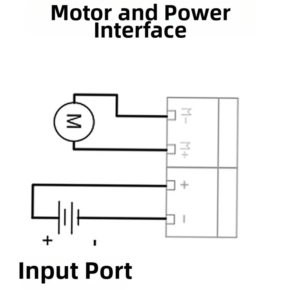 5.5-27V Driver Board BTS7960 Motor Driver Current Limiting Function 5V Isolation 4-wire Connection For Robotics