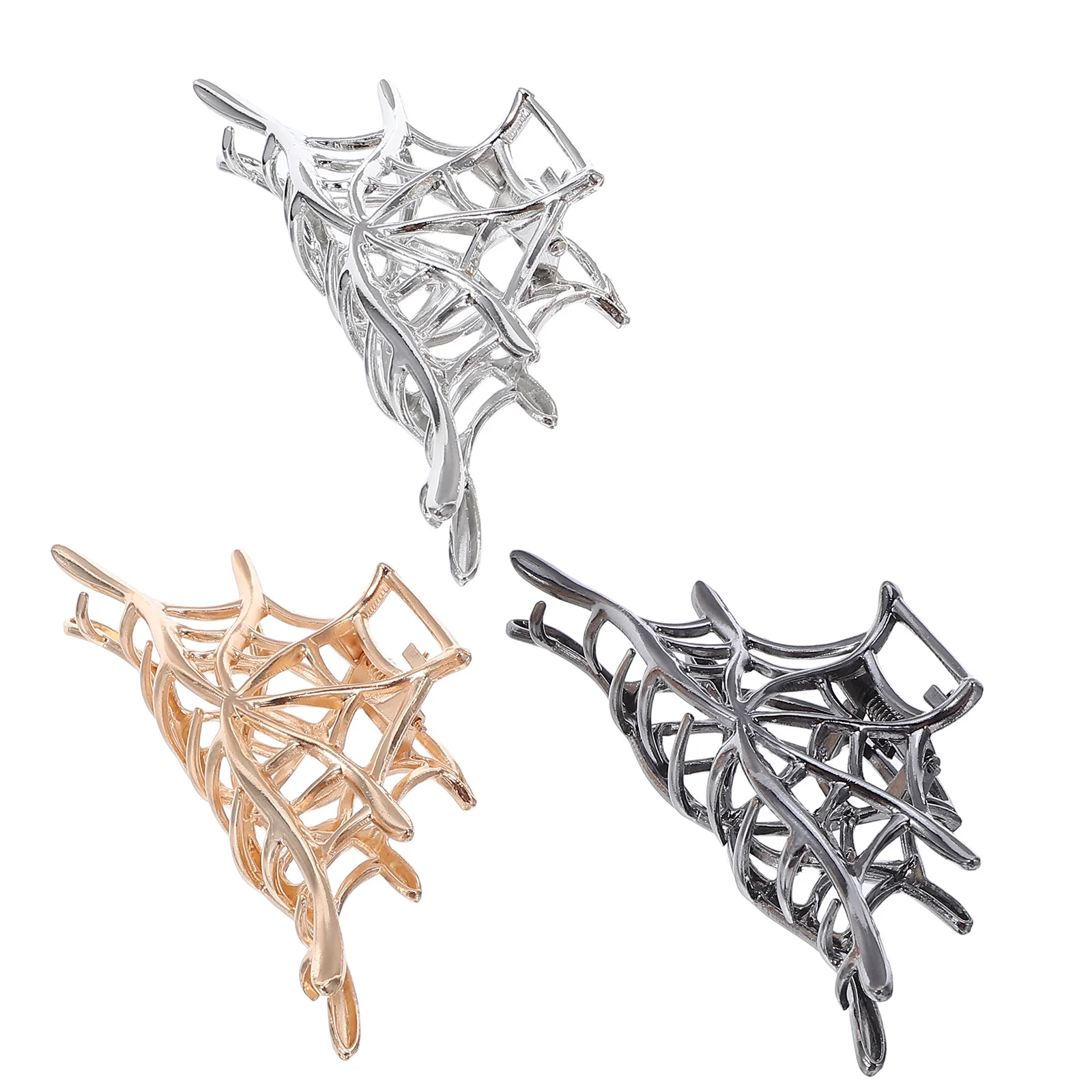 

3 Pcs Hair Clips Gothic Spider Accessories Claw for Women Claws Thick Styling Decorations