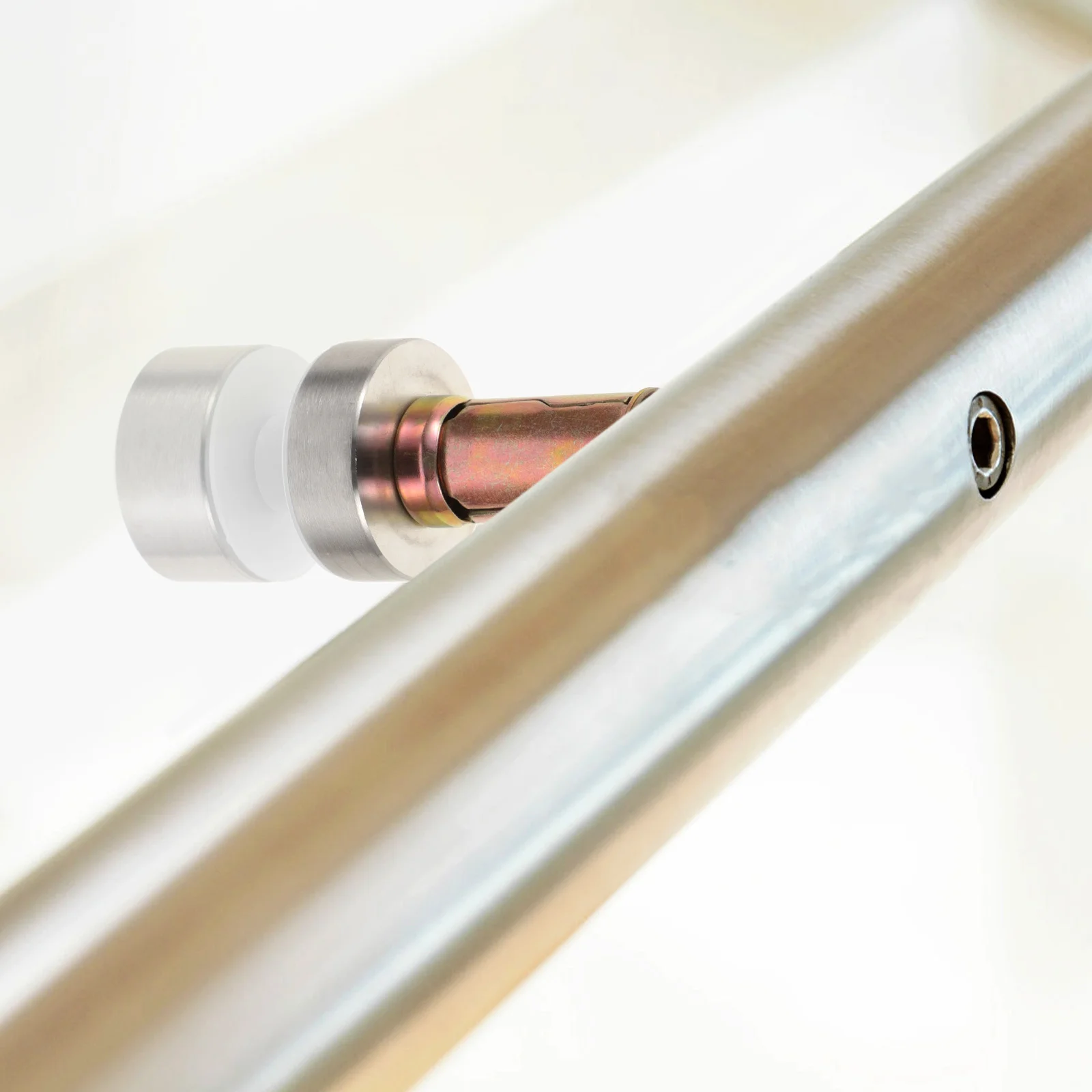 مسامير المواجهة الزجاجية الثقيلة الفولاذ المقاوم للصدأ ل درابزين الدرج شرفة قوس تثبيت الزجاج التجنيب كليب #1