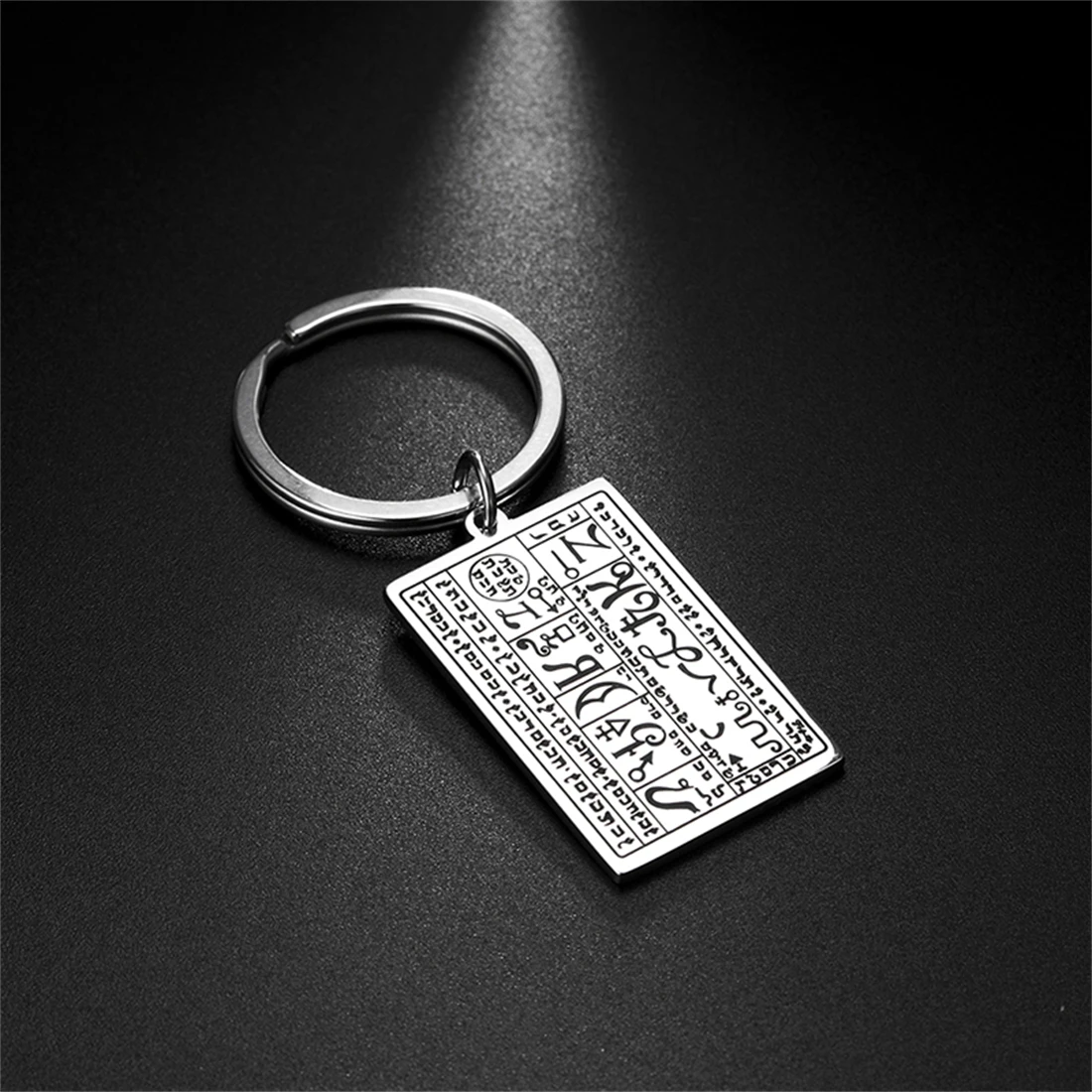 EUEAVAN The First Seal 6th and 7th Books of Moses Keychain Mystery Wicca Amulet of Greatest Fortune and Long Life Jewelry Gifts