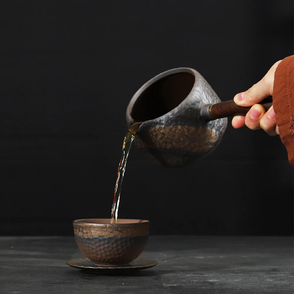 

Side Handle Fair Cup Well-crafted Tea Small Cups Ceramic Mug Glass Retro Chinese Ceramics Kung Fu Teacup