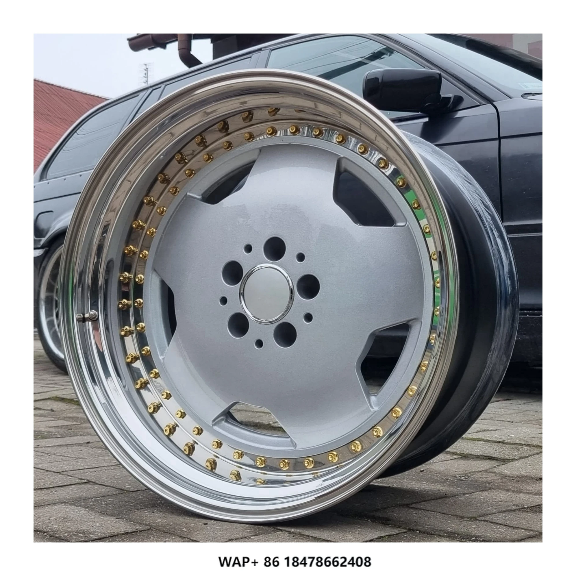 

Bku 2 Piece Forged 5X112 Wheel 17 18 19 Inch Rims Alloy Deep Dish Car Wheel for Mercedes Benz E Class R107 W126 W124 R129 W201