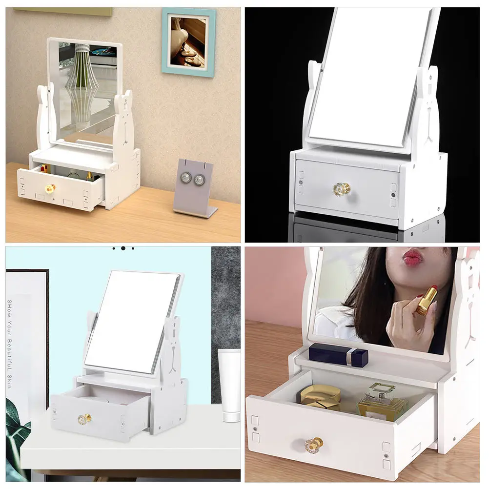 

Vanity Decorations Make up Mirror Makeup for Desk Bathroom Mirrors Mirrior Accessories Tabletop