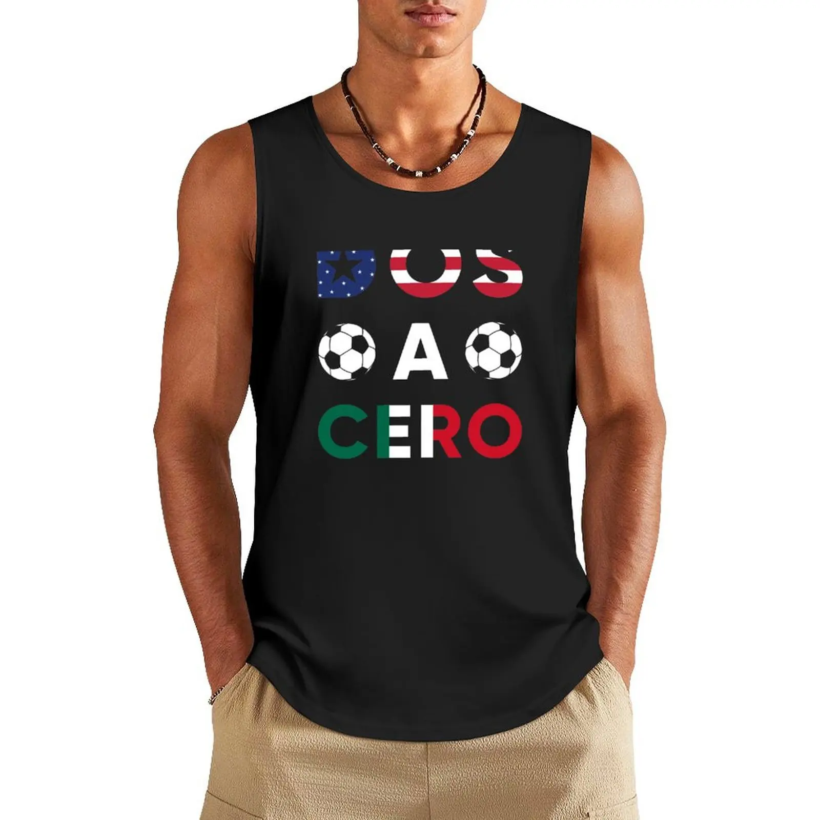 Dos A Cero - Two To Zero Tank Top men clothings sleeveless vest men Men's sports t-shirt gym t shirt men