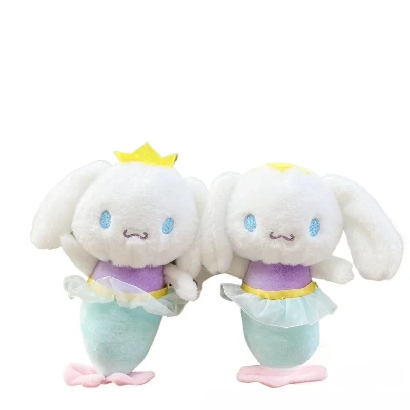 Sanrio Mermaid Plush Series 25cm Anime Cinnamoroll Kuromi Stuffed Toys Plushier Kawaii Melody Pluszowe lalki Prezenty świąteczne dla dziewczynek