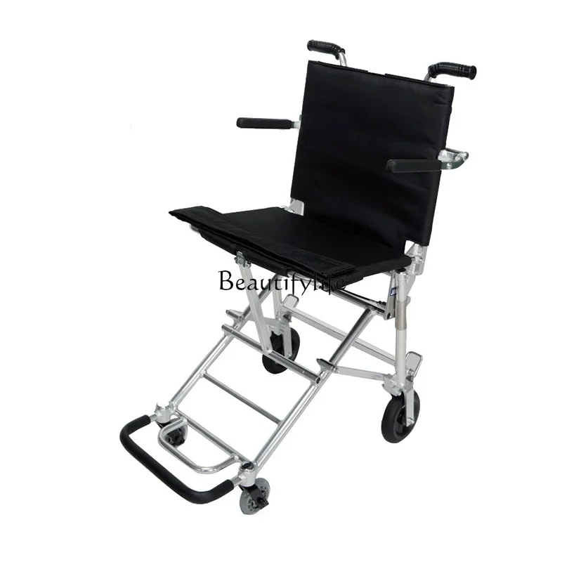4Trolley Lightweight Folding Aluminum Alloy Travel Wheel Boarding Aircraft Ultra Light Portable