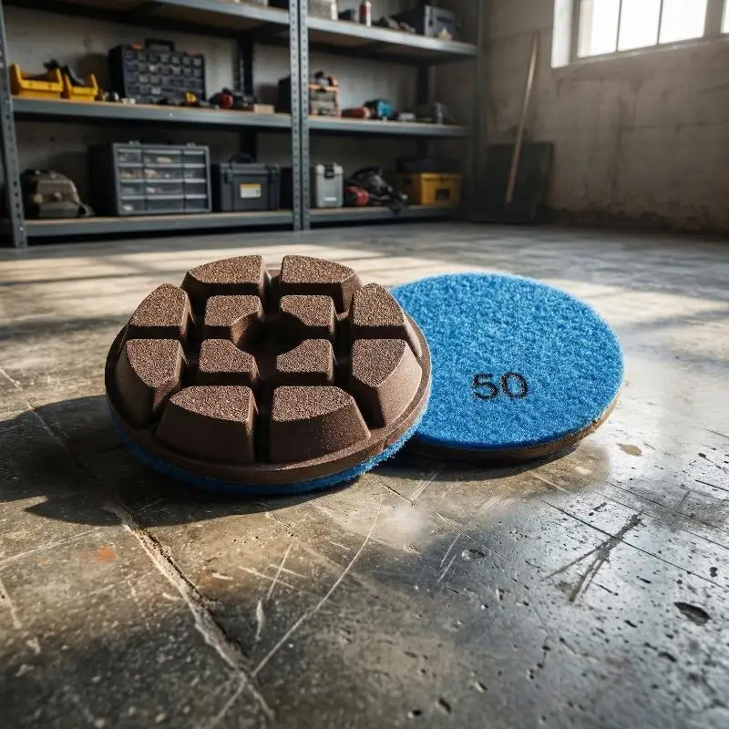 Thicker 80mm Resin Bond  Polishing Pad for Floor Restoration Concrete  Stone Tile Grinding Renewal Work