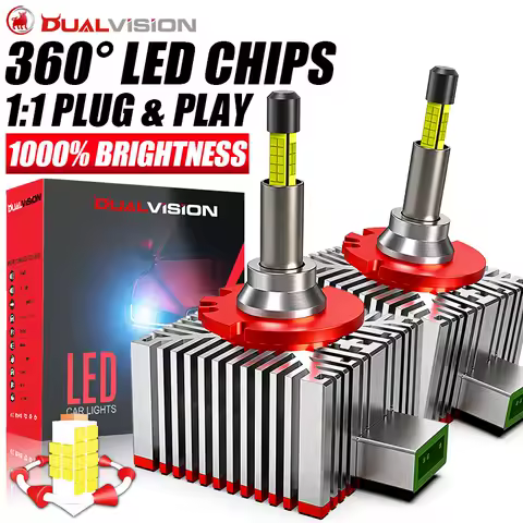 360 D3S LED Headlights 1:1 HID D1S D3S D8S D1R D3R D Series 360 Degree CSP LED Bulb Canbus Car Light 6500K 12V Plug&amp;Play 24V