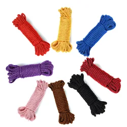 196.85in Nylon Braided Rope Multifunctional Solid Color Suitable For Training Binding Constraints Multifunctional Clothesline Ha