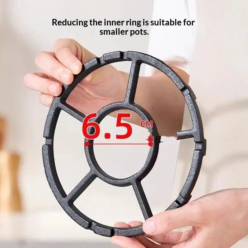 Cast Stee Gas Stove Wok Support Ring Non Slip Universal Fit Home Kitchen Cooking
