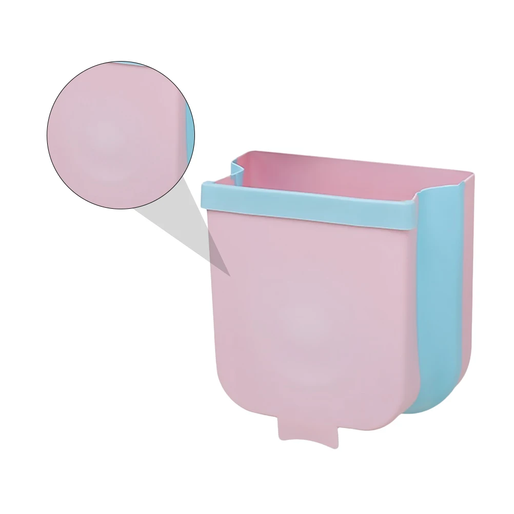 

Hanging Trash Wall Mounted Durable Kitchen Home Kitchen Trash Basket Car Storage Basket Waste Container Smooth Surface Longevity