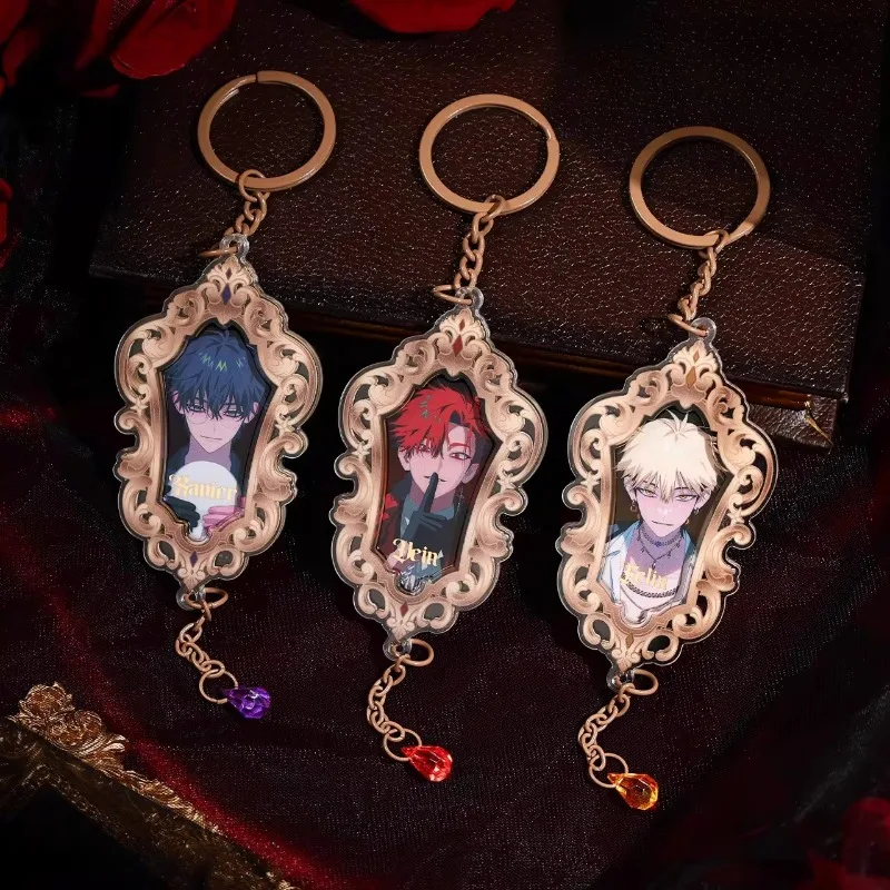 

Anime Link Click Tinplate Badge Acrylic Keychain Xavier Vein Felix Peripheral Cosplay Cartoon Pendant Jewelry Gifts for Friends